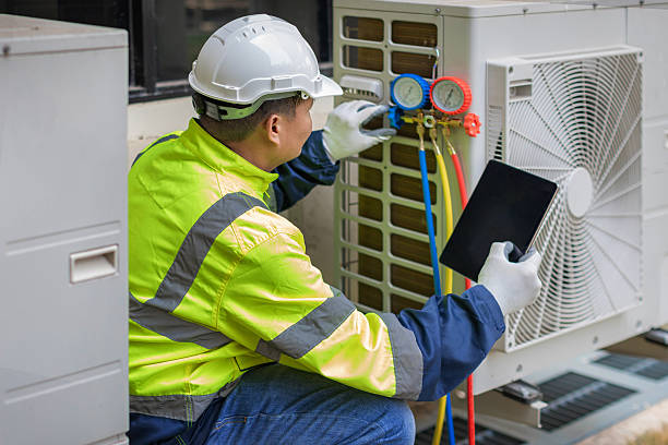 Professional Hvac technician working in Waterford, WI